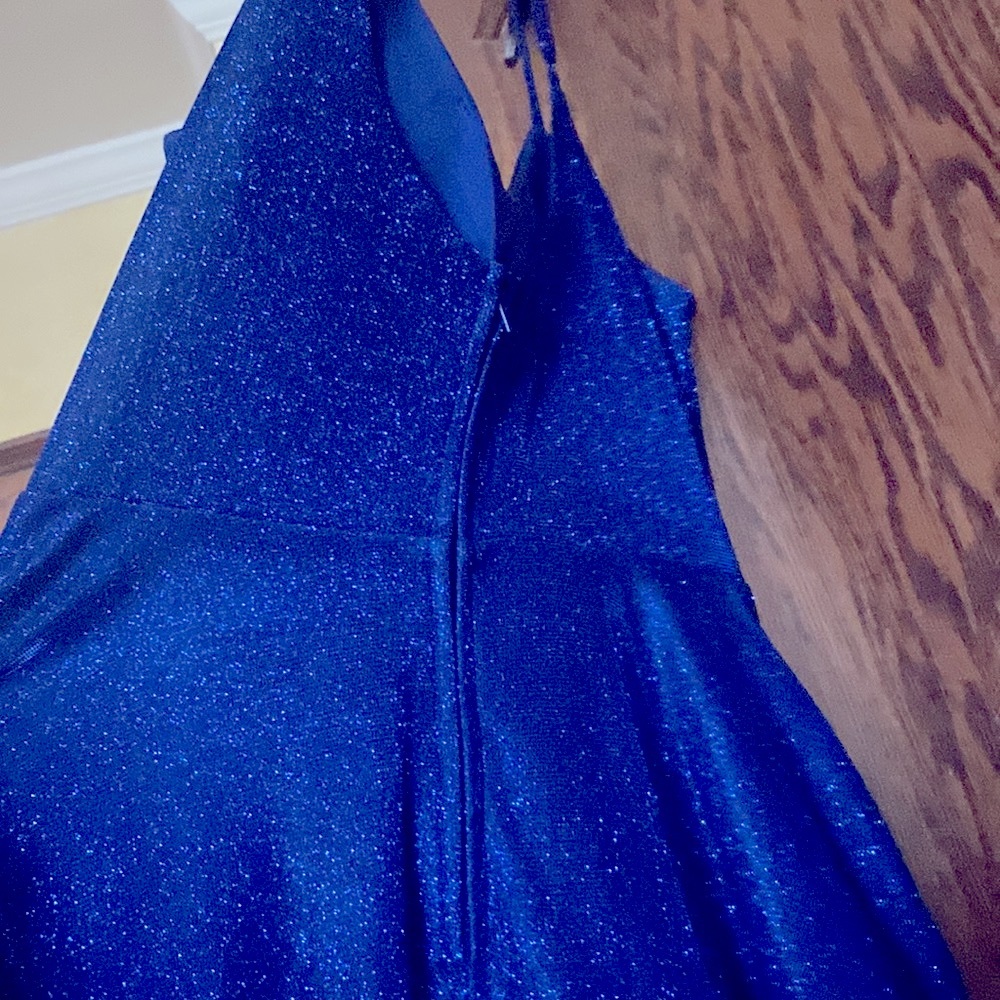 City studio gorgeous sparkly blue dress with pockets size 11 - Picture 5 of 6